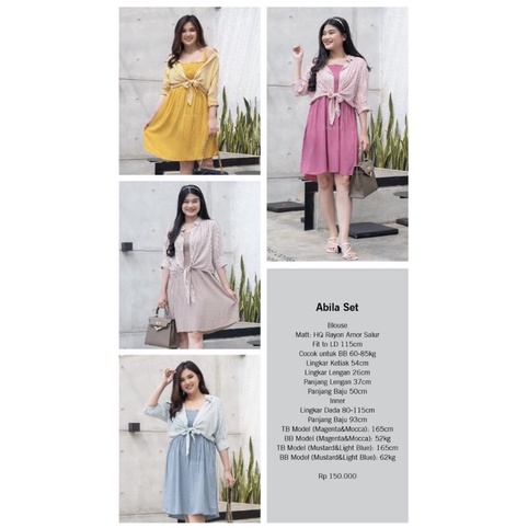 MOMELCA ISUKA FASHION ABILA SET BIG SIZE MURAH BEST DEAL
