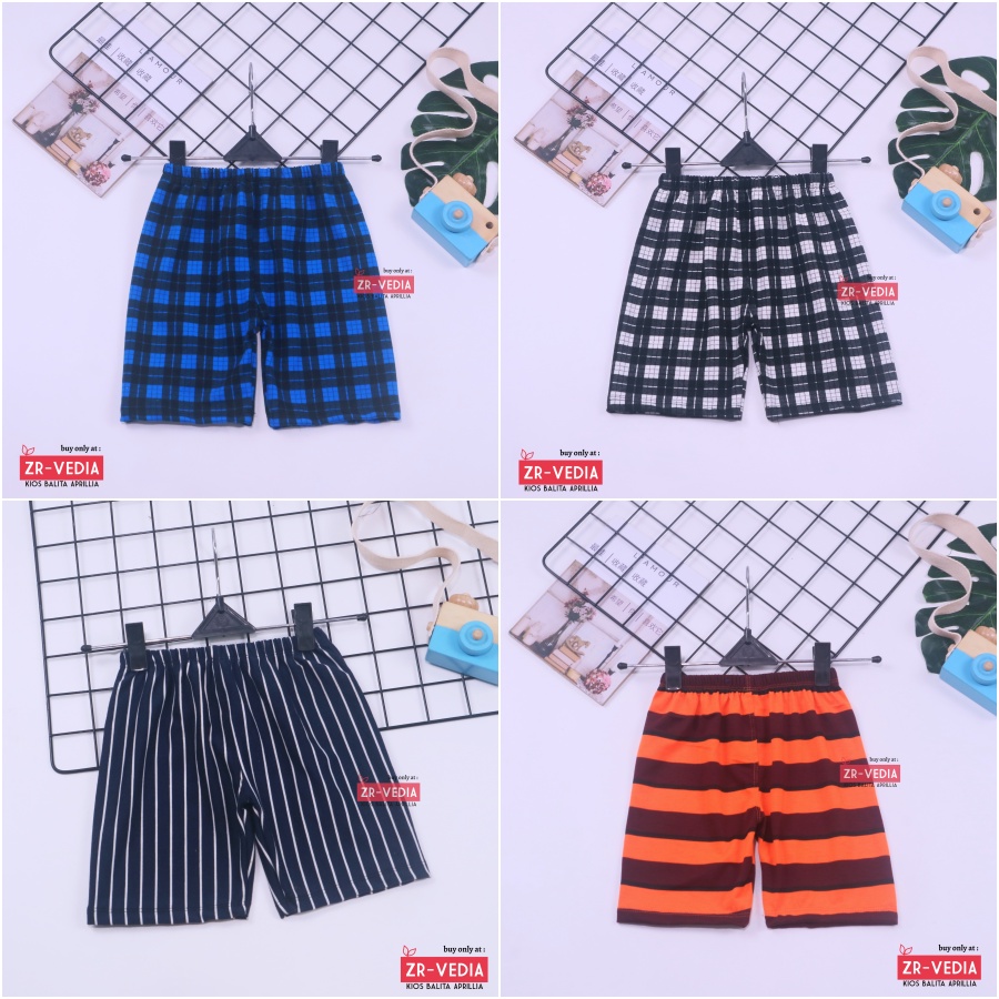 Celana Short MOTIF uk TK 3-5 Tahun / Celana Ketat Anak Dalaman Balita Dalaman Legging Pendek Bawahan