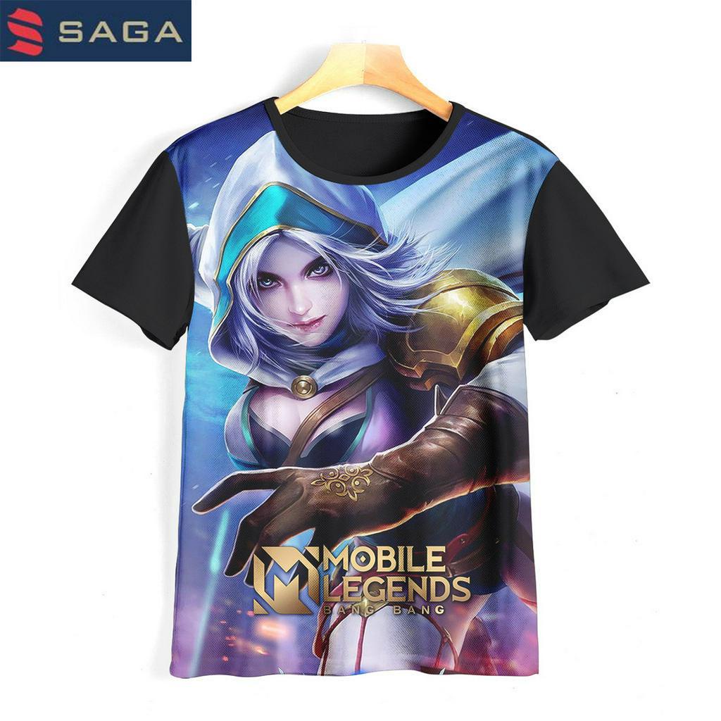 Kaos Anak Mobile Legend Natalia Baju Kartun Tv Animasi Baju 3D Permainan Mobile Legends Natalia 06Ml