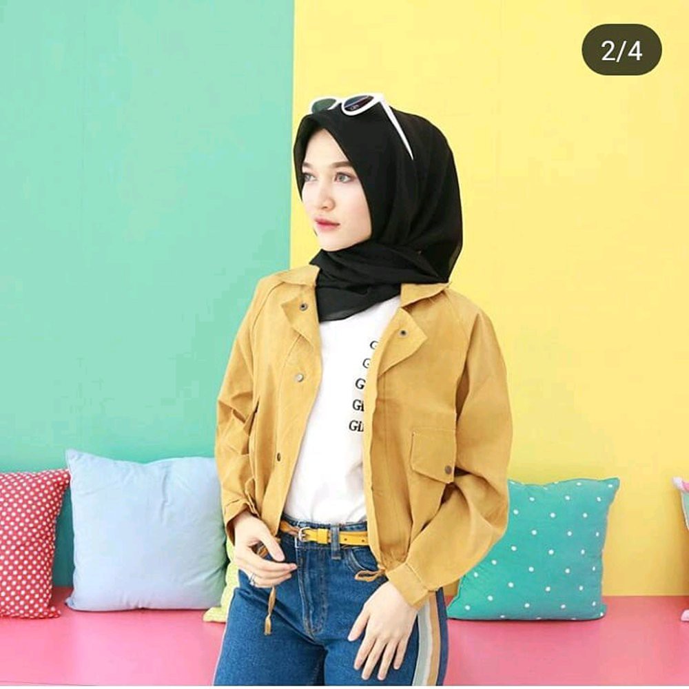 BARU OUTER PARKA BERSHKA & OUTER WANITA & OUTER HIJAB