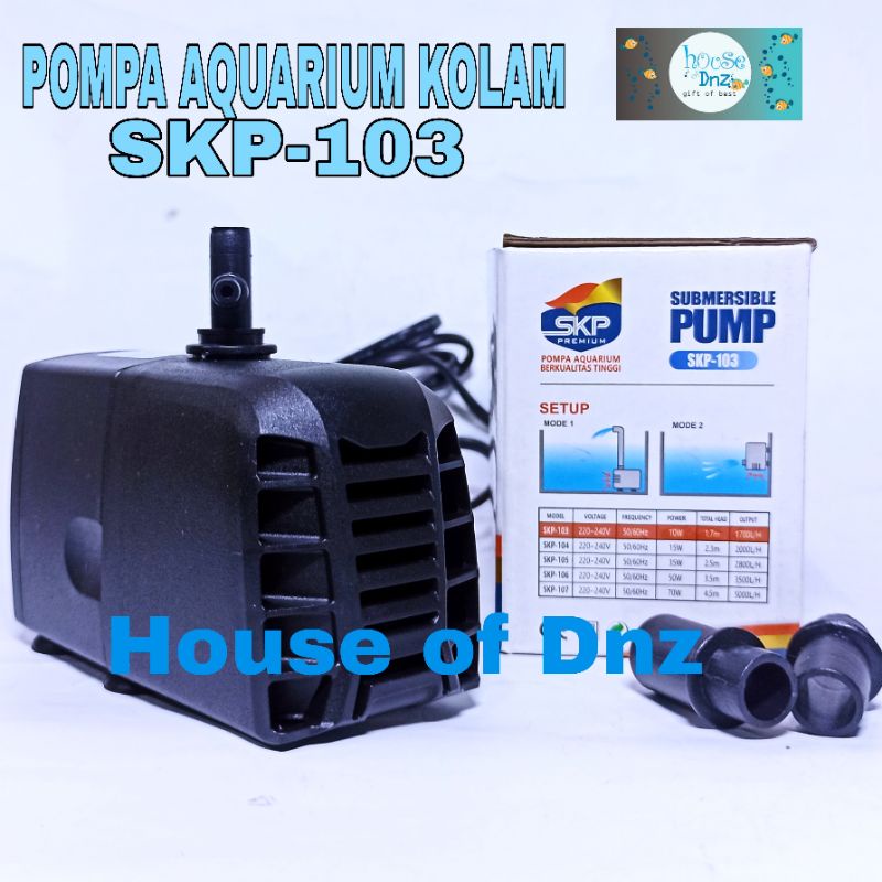 Pompa SKP 103 Mesin Celup Skp-103 Aquarium Kolam Kecil Hemat Listrik