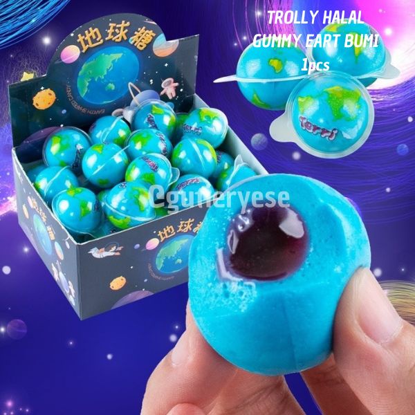 ✅ [PROMO JULYY] PERMEN VIRAL PLANET GUMMY HALAL GLOBE AA163 | TROLLY GUMMY JELLY ASLI PALNET BUMI BI