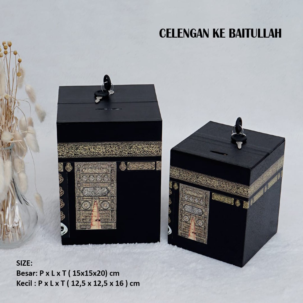 Tabungan Celengan Miniatur Kakbah Alesya Muslim Desaign Makkah/Harga Grosir/Best Seller