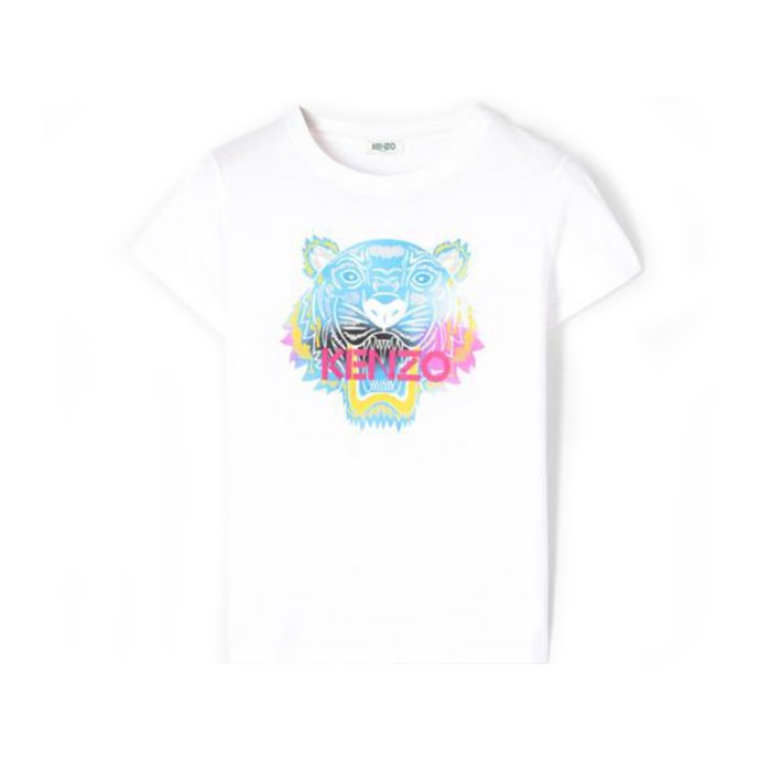 K N Z O Tiger Tee White/Rainbow(W) 100% Authentic