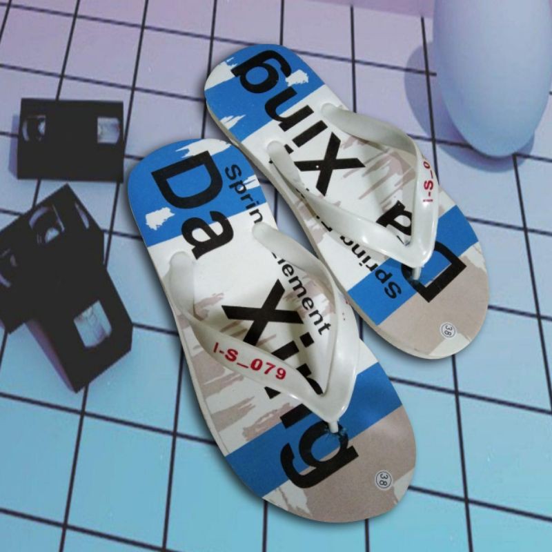 SANDAL JEPIT PRIA DISTRO MOTIF DA-XING