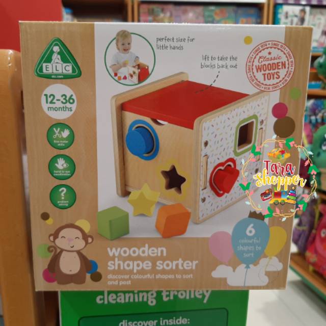 elc wooden shape sorter