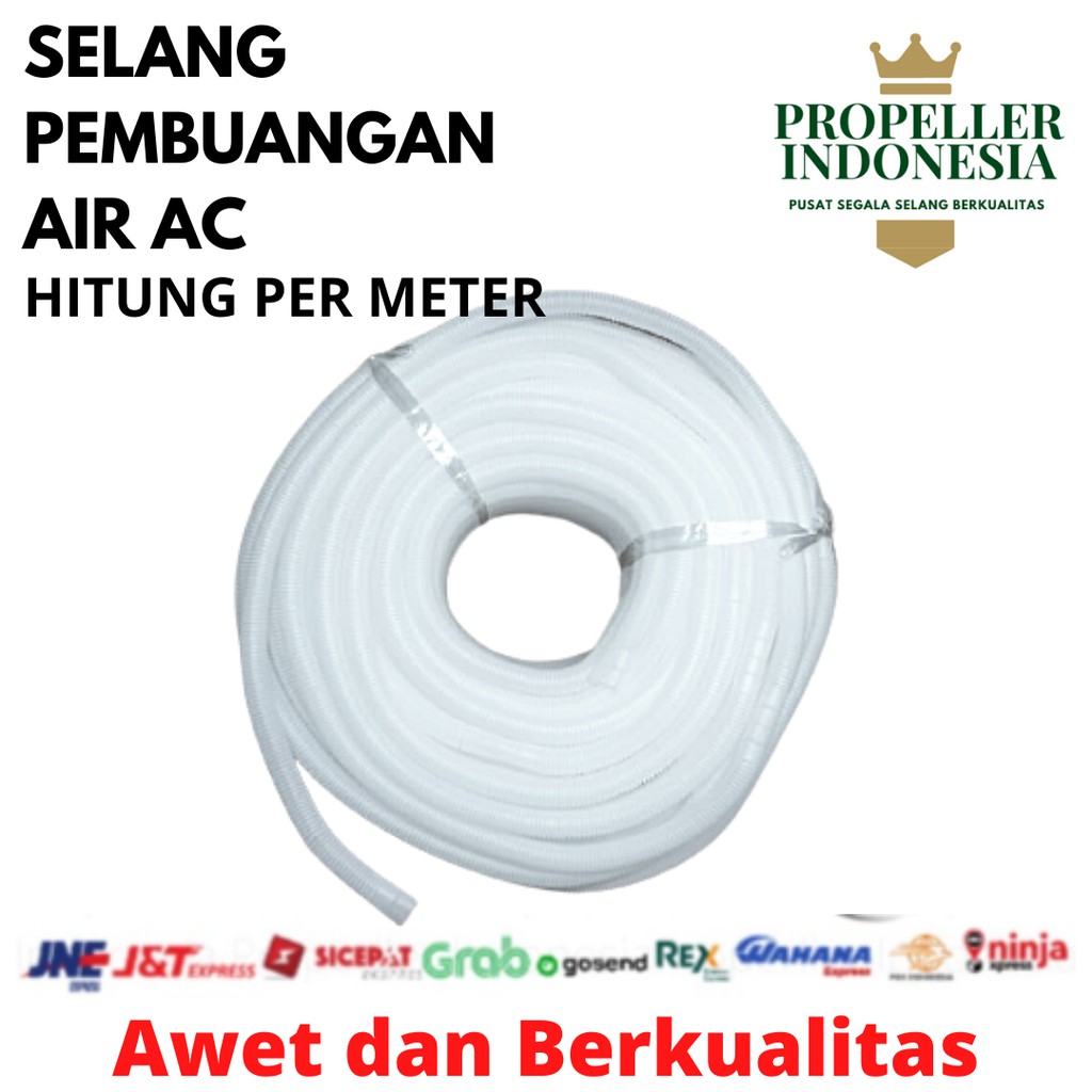 Selang AC PERMETER Selang Pembuangan Air AC Pipa Drain Flexible 5/8&quot;