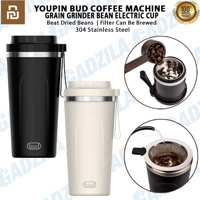 Xiaomi BUD Coffee Portable Maker Expresso Machine Grinder Electric Cup Tumbler Mesin Kopi