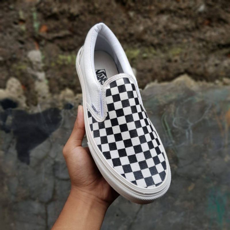 SEPATU VANS PRIA - SEPATU VANS WANITA CHEAKERBOARD SLIP ON  OG DAN KLASIC SIZE 36-43