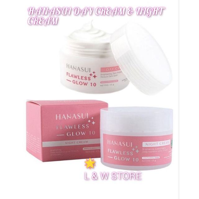 Hanasui Cream Siang Dan Malam/Cream Hanasui 15 g/BPOM