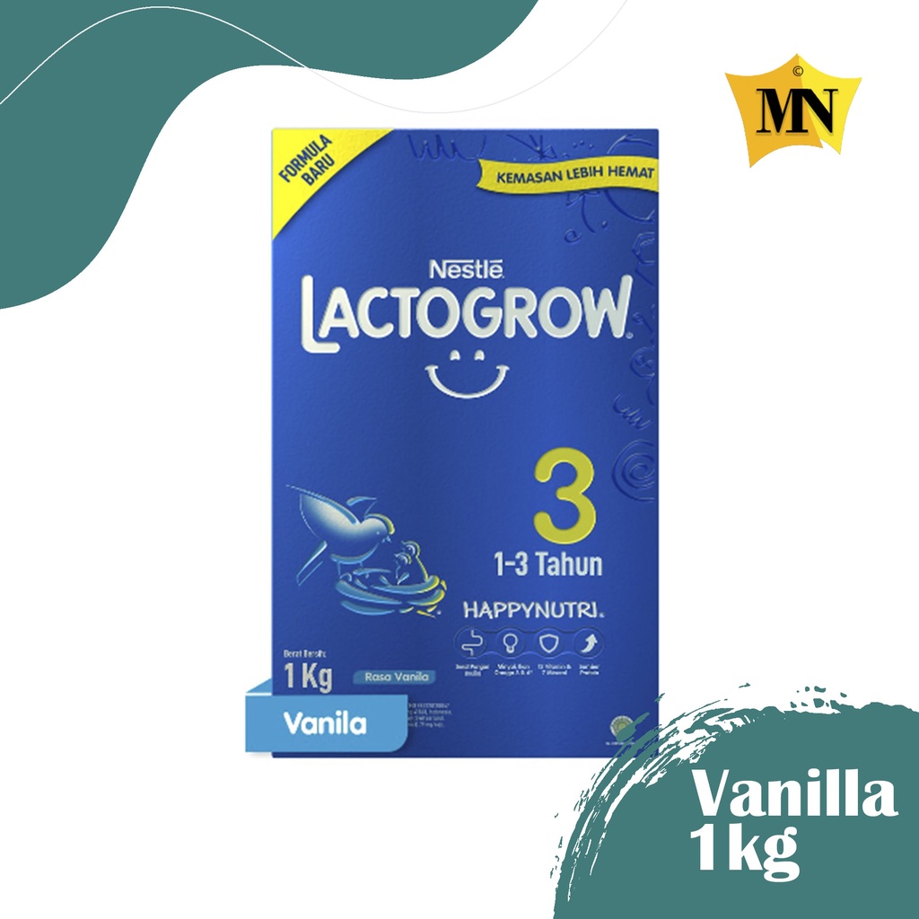 

LACTOGROW 3 / Anak Usia 1-3 Tahun / VANILLA 1KG [1000gr]