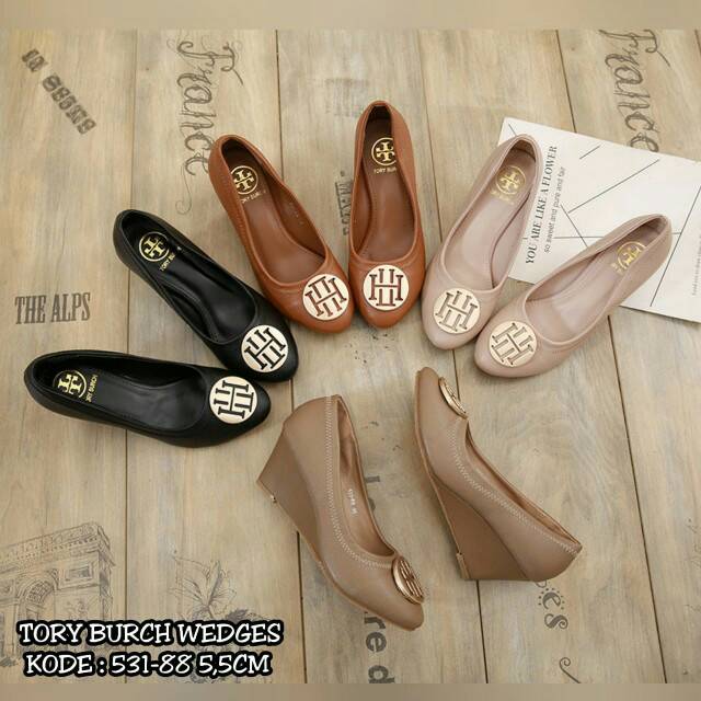 TORY BURCH WEDGES SHOES 531-88*Bj