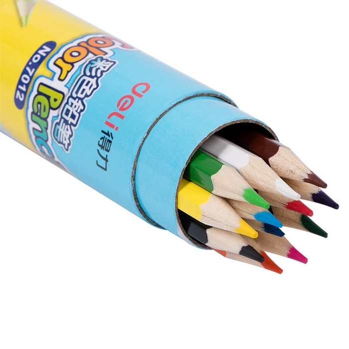 

WARNAPENSIL- DELI PENSIL WARNA YOUKU WARNA CERAH,BENTUK HEKSAGONAL 12 WARNA 7012 -PENSIL WARNA