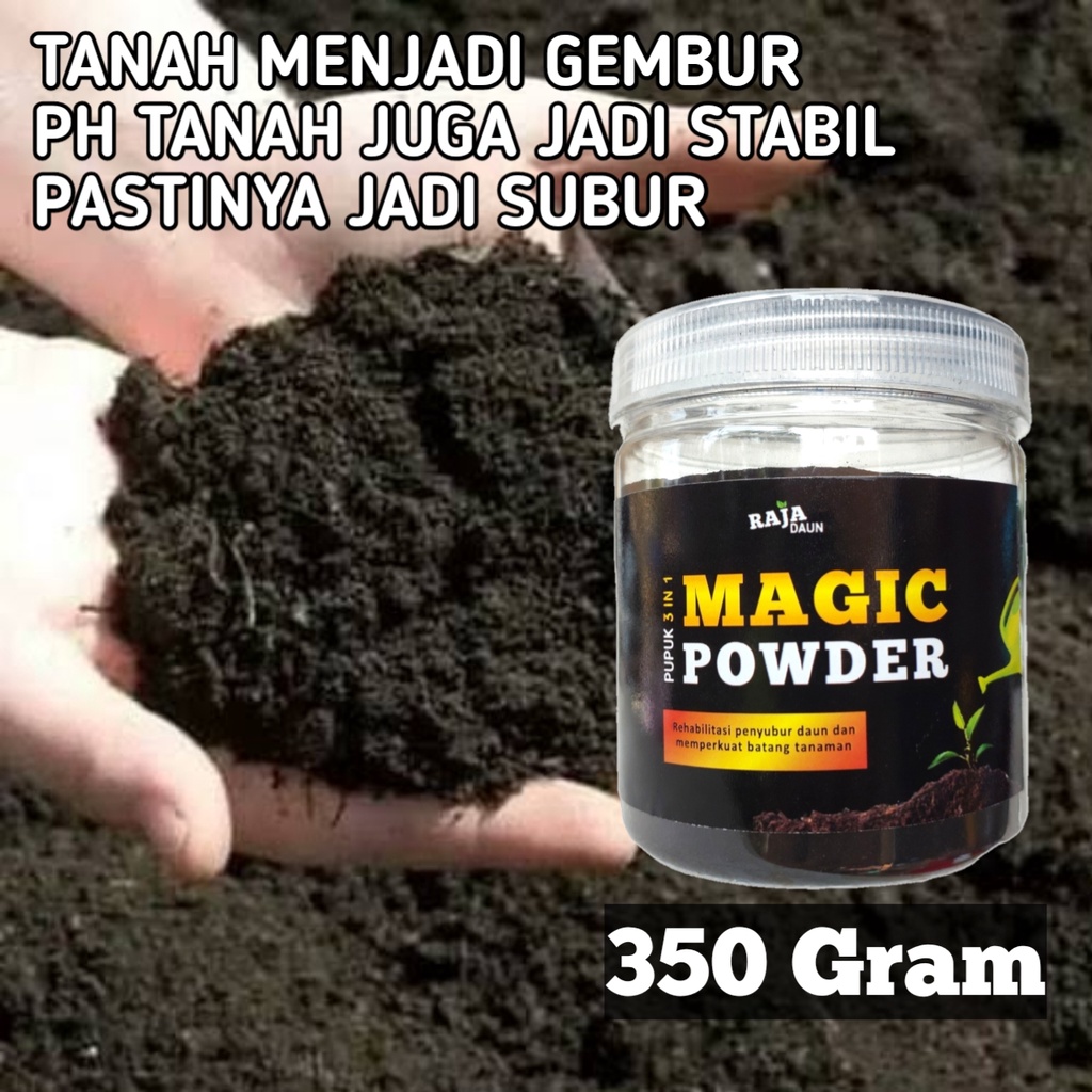 Pupuk Tanah Daun Buah Lengkap Nutrisi Organik Magic Powder 350gr