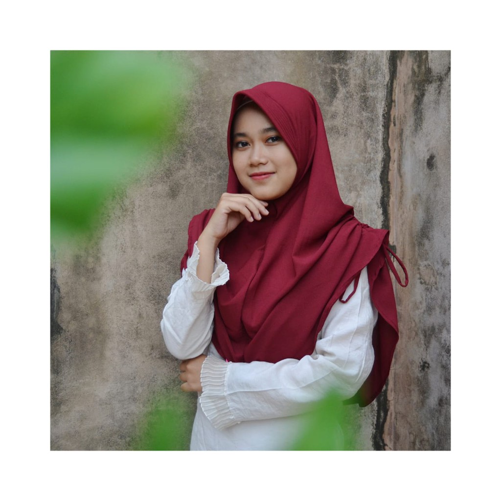 Bergo Aila Jilbab Serut Bergo Khimar Pet Antem