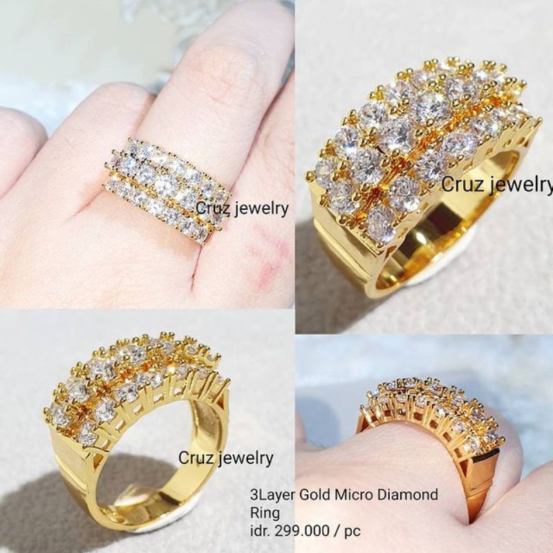 Cincin Permata Semi Berlian