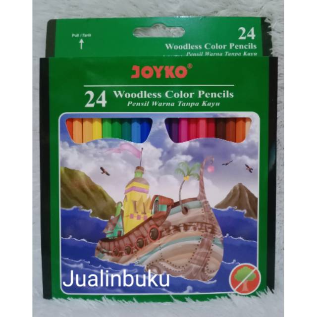 

Pensil Warna Tanpa Kayu Joyko isi 24 Warna