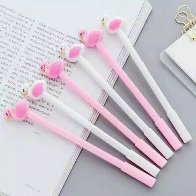 

Pena pulpen flamingo sleep pink white