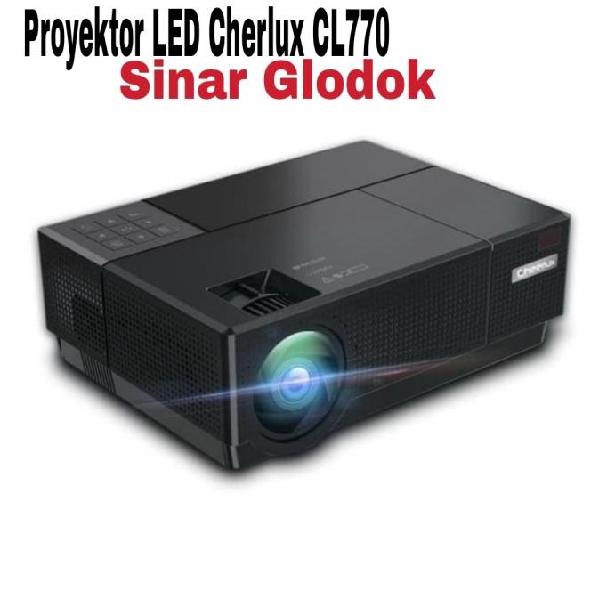 PROYEKTOR LED CHERLUX CL770 + TV TUNER_4.000 LUMENS_FULL HD