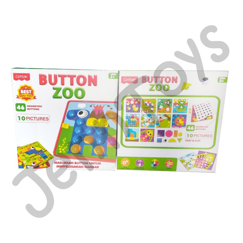 JennToys - Mainan Edukasi Anak - Button Zoo / Button City