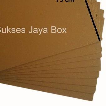 

(ISI 10PC) KARDUS KARTON LEMBARAN 85x75 SINGLE WALLCORRUGATED SHEET POLOS BARU