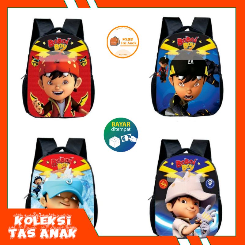 Tas Boboiboy Tas Ransel Sekolah Anak Laki-laki Karakter Boboiboy Tas Sekolah