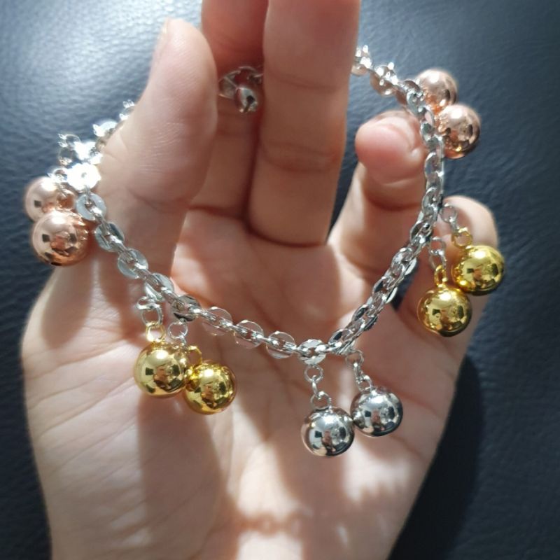 Gelang Rantai Lapis emas Premium Quality Gelang Krincingan Anti karat anti Mirip emas Asli Gk24