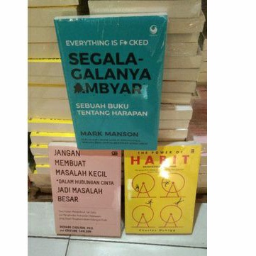 

Sepaket 3 buku segala galanya ambyar - masalah kecil jadi masalah besar - the power of habit