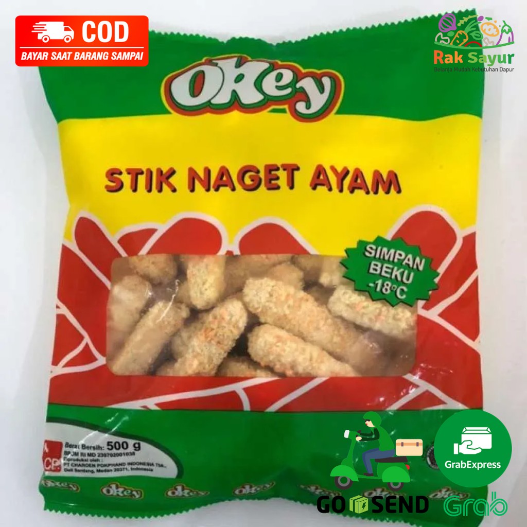 

Stik Naget Nugget Ayam Okey Frozen 500gr dan 1kg Rak Sayur Padang