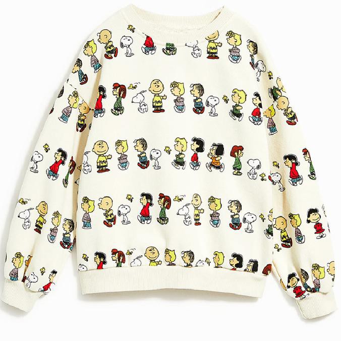 Jaket Anak Perempuan - 0226 Sweater Sweatshirt Baju Hangat Anak Perempuan Laki-laki Snoopy - 6-7