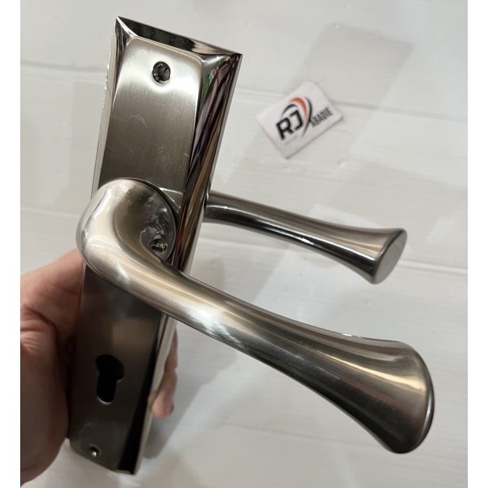 Handle Gagang Kunci Pintu Besar Stainless SUS304 Tebal Tanpa Body SES