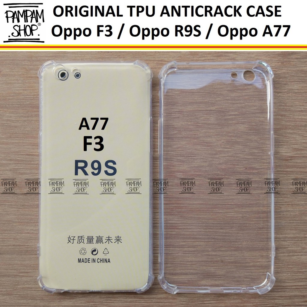 Case TPU Anti Crack Oppo F3 R9S A77 Fuze Ultrathin Anti Pecah Benturan Anticrack Ultra Thin Soft