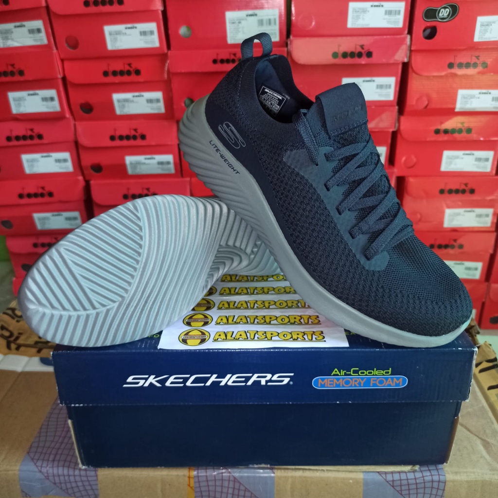Skechers Bounder Mirkle 52595-NVGY Sepatu Running Pria Original
