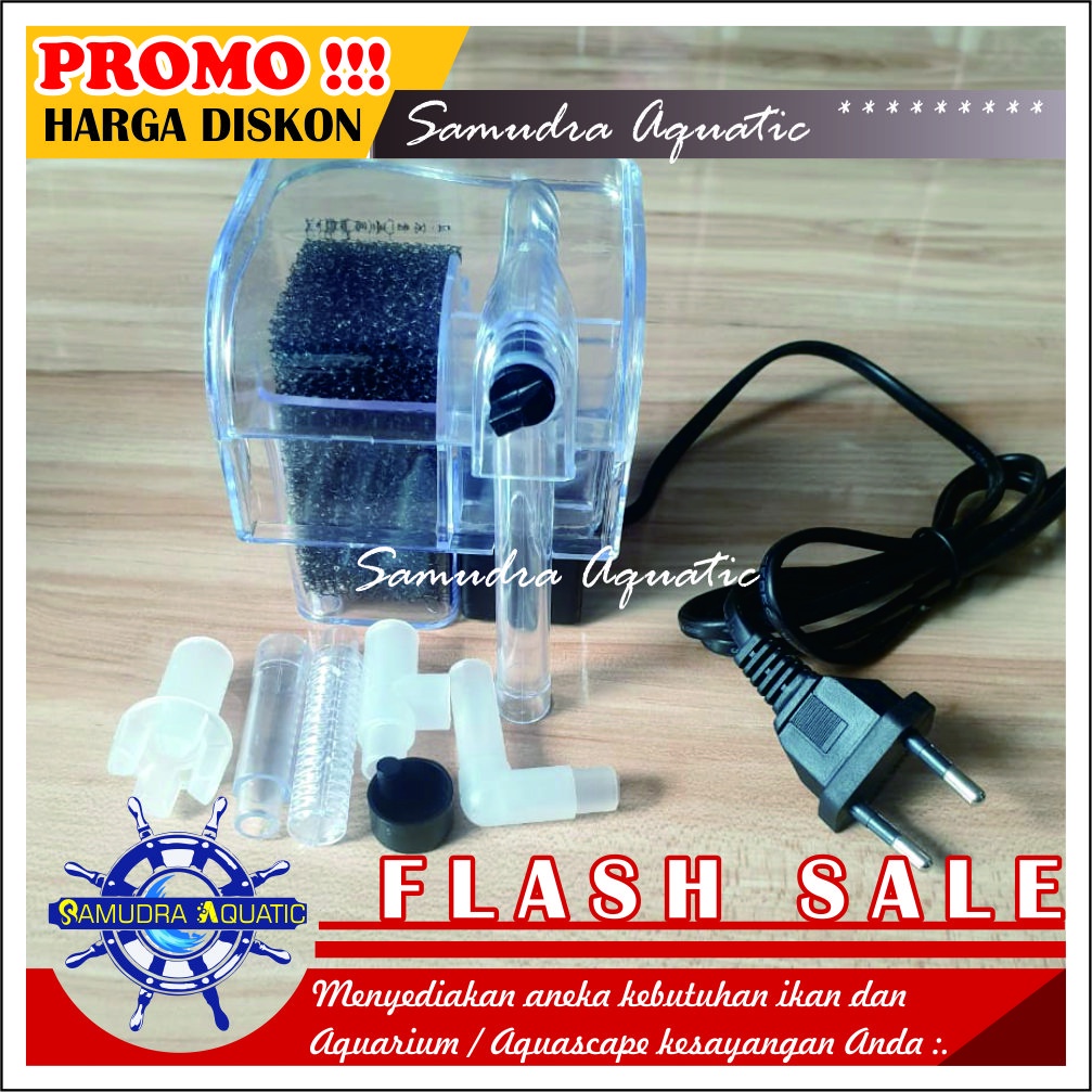 Pompa Filter GANTUNG Aquarium Aquascape, Hanging Filter Aquarium Aquascape HEMAT ENERGY (FREE Bublewrap)