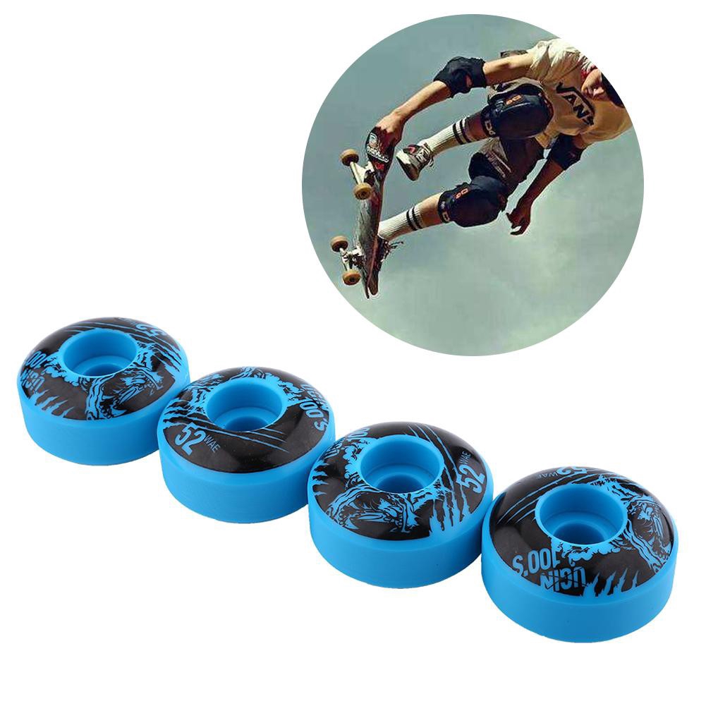 4pcs / set Roda Skateboard 95A 52x30mm Untuk Outdoor