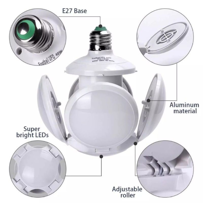 Bohlam Lampu LED 40Watt Bentuk Bola / LED Football UFO Lamp 40w 5in1