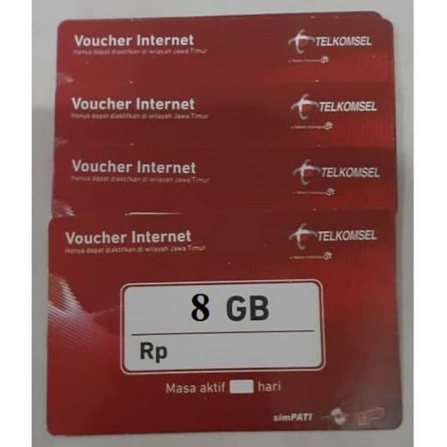VOCHER DATA TELKOMSEL 8GB