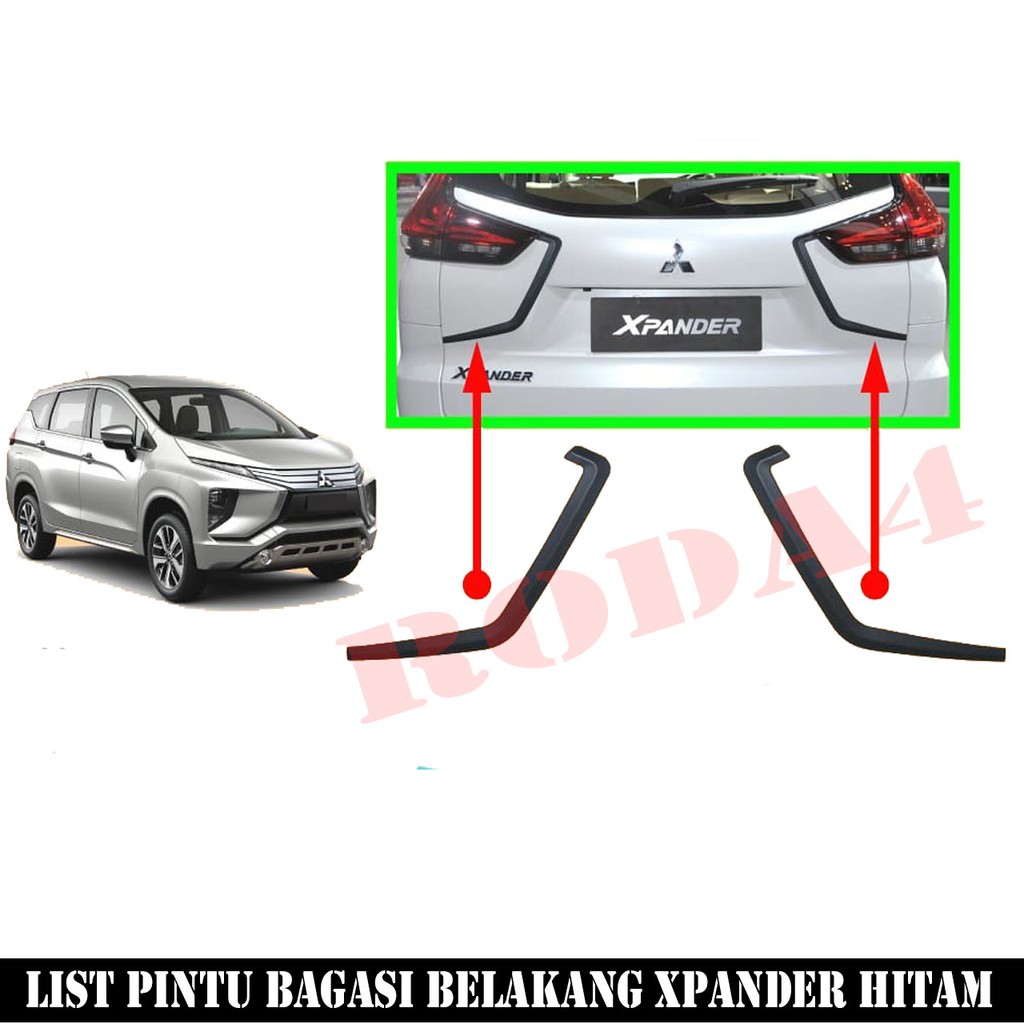 List Pintu Bagasi Belakang Xpander Hitam