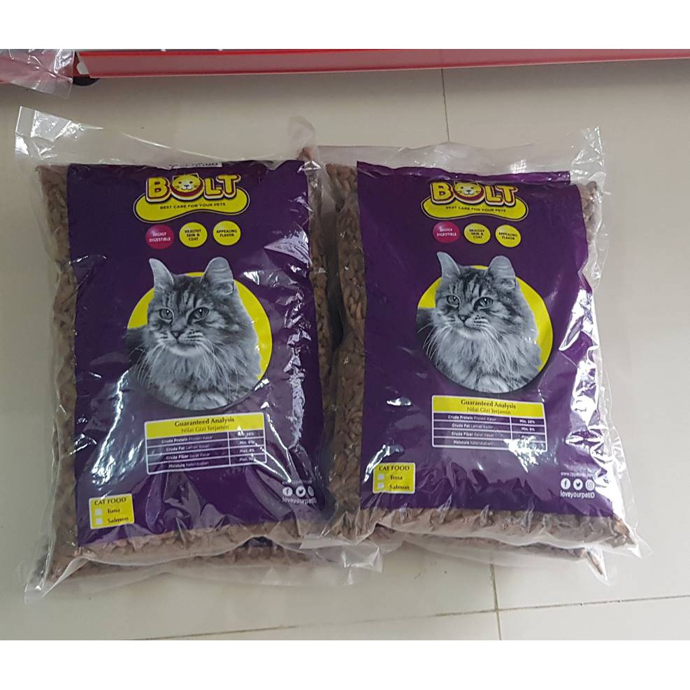 Makanan Kucing Kering Bolt 1 kg