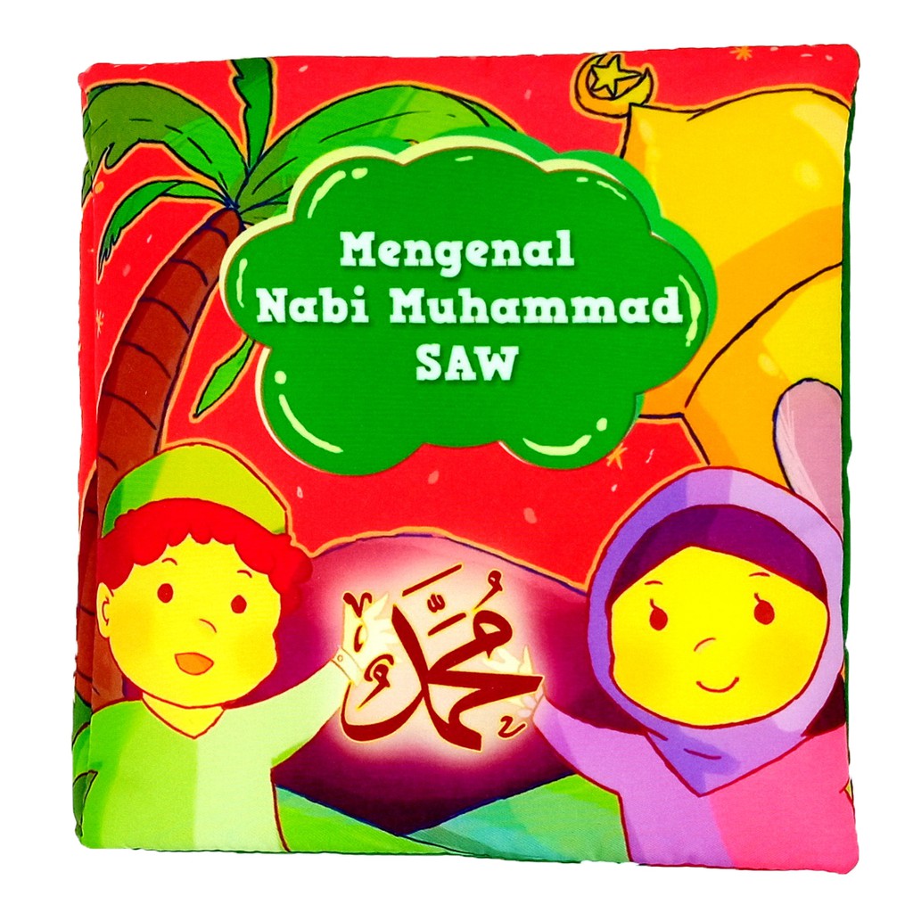 Buku Bantal Mengenal Nabi Muhammad SAW Softbook Kain Mainan Edukasi Bayi