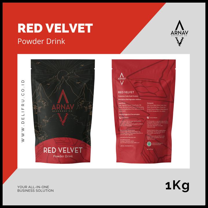 

Powder Drink Red Velvet Arnav - Bubuk Minuman Kue Red Velvet Premium