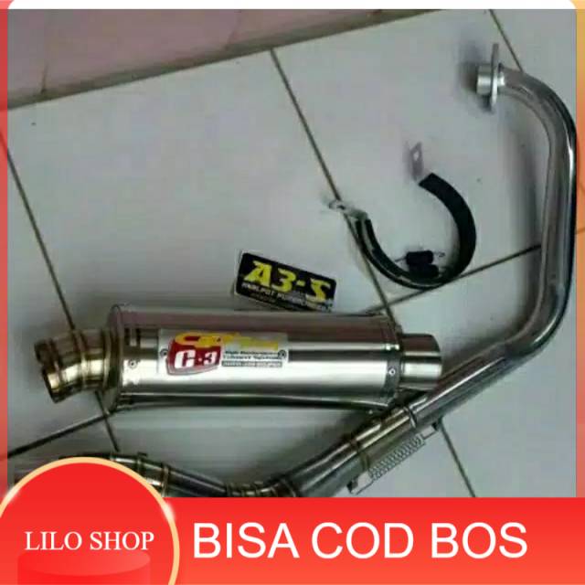 Knalpot cld c3 buat satria fu vixion mx new dan old cb 150r mx king sonic verza minerva bison dll ..