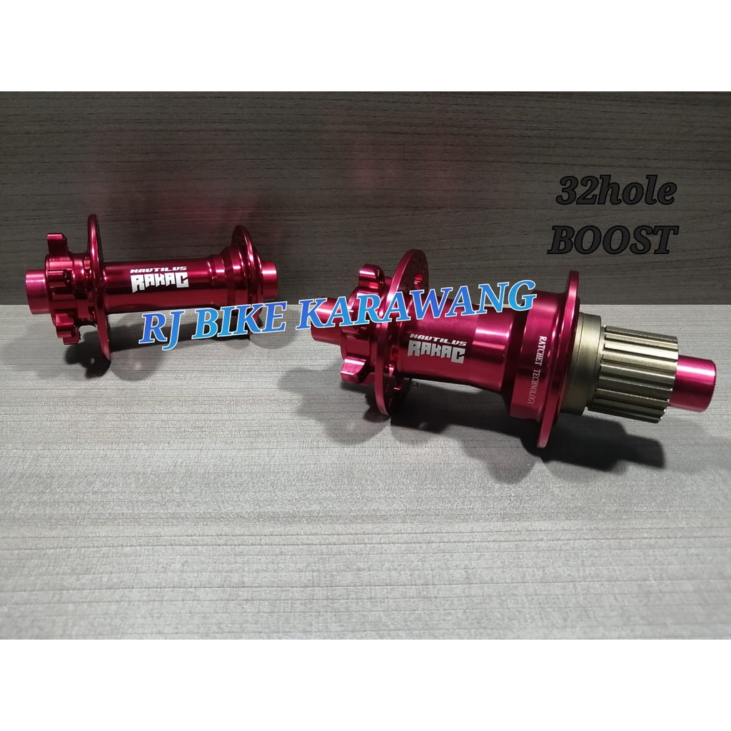 HUB NAUTILUS 32 H RATCHET RAKAC BOOST MICRO SPLINE RED