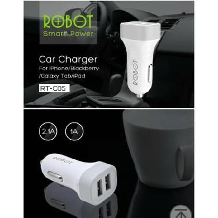 Robot Car Charger Dual USB 2,4A RT-C05S