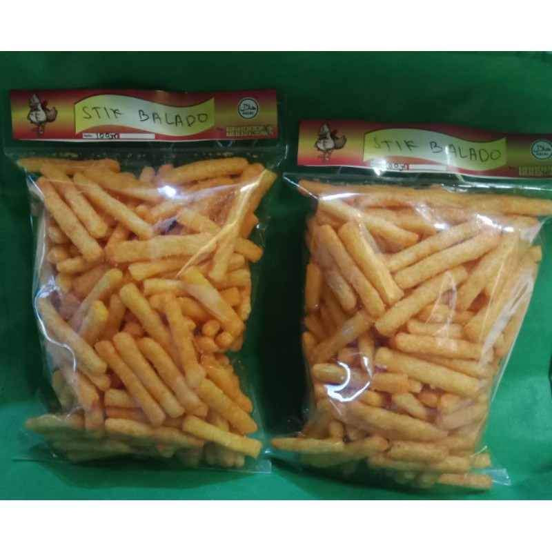 

stick balado 100 gr stik pedas sambal hot spicy camilan jajanan snack murah dower keripik kerupuk