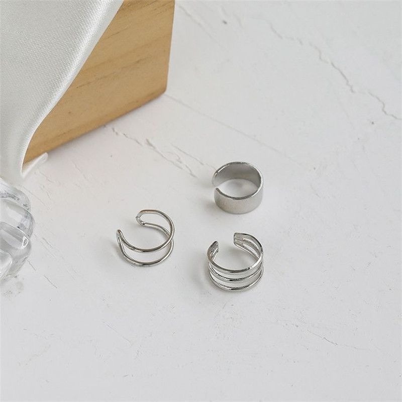 [Women Elegant Ear Clips] [Ladies Statement Earrings] [Korean INS Simple Style Wedding Party Ear Jewelry]