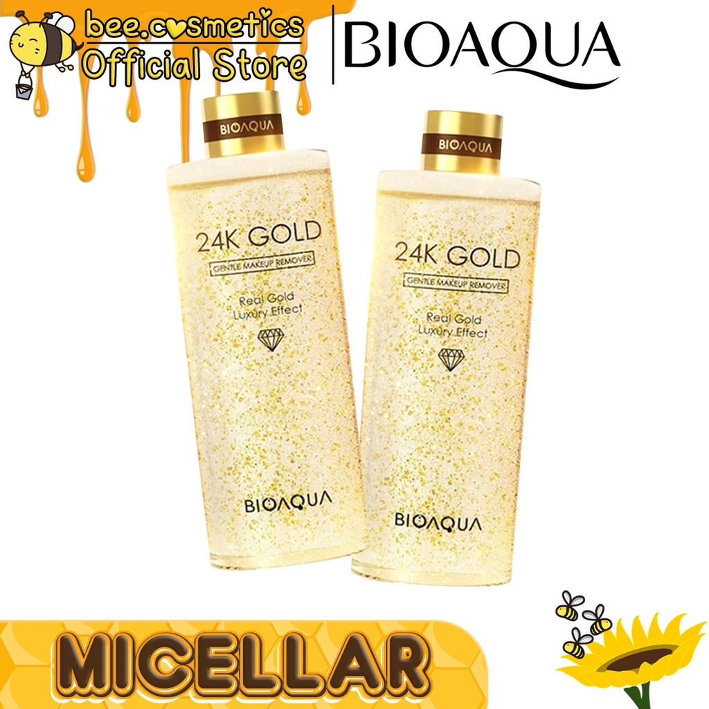 BIOAQUA 24K GOLD MAKE UP REMOVER / MICELLAR WATER 300ML