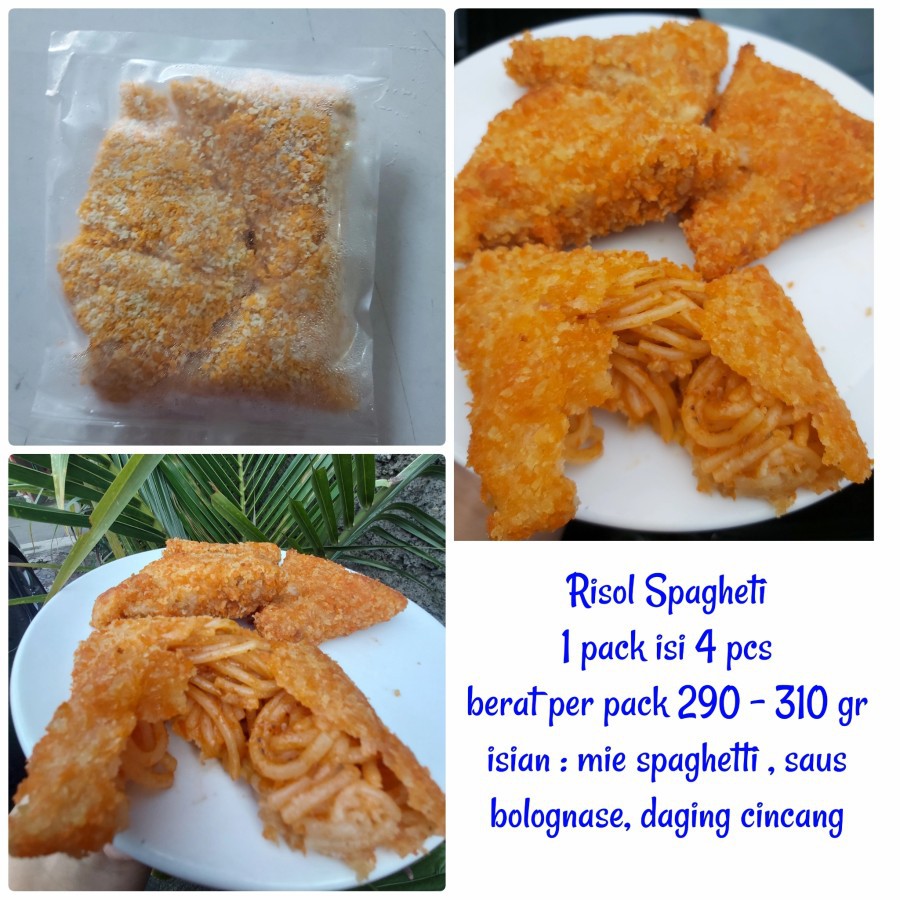 

KC Frozen - Risol Spagheti Bolognase Isi 4 Pcs / Risoles Mie Spageti