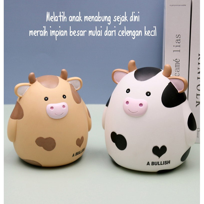 celengan pajangan lucu puppy deer cat cow