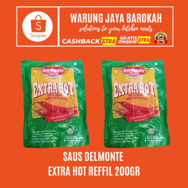 

SAUS DELMONTE EXTRA HOT CHILI 200 GRAM/HEMAT/PEDAS/MANTAP/GROSIR/PENYEDAP/MURAH